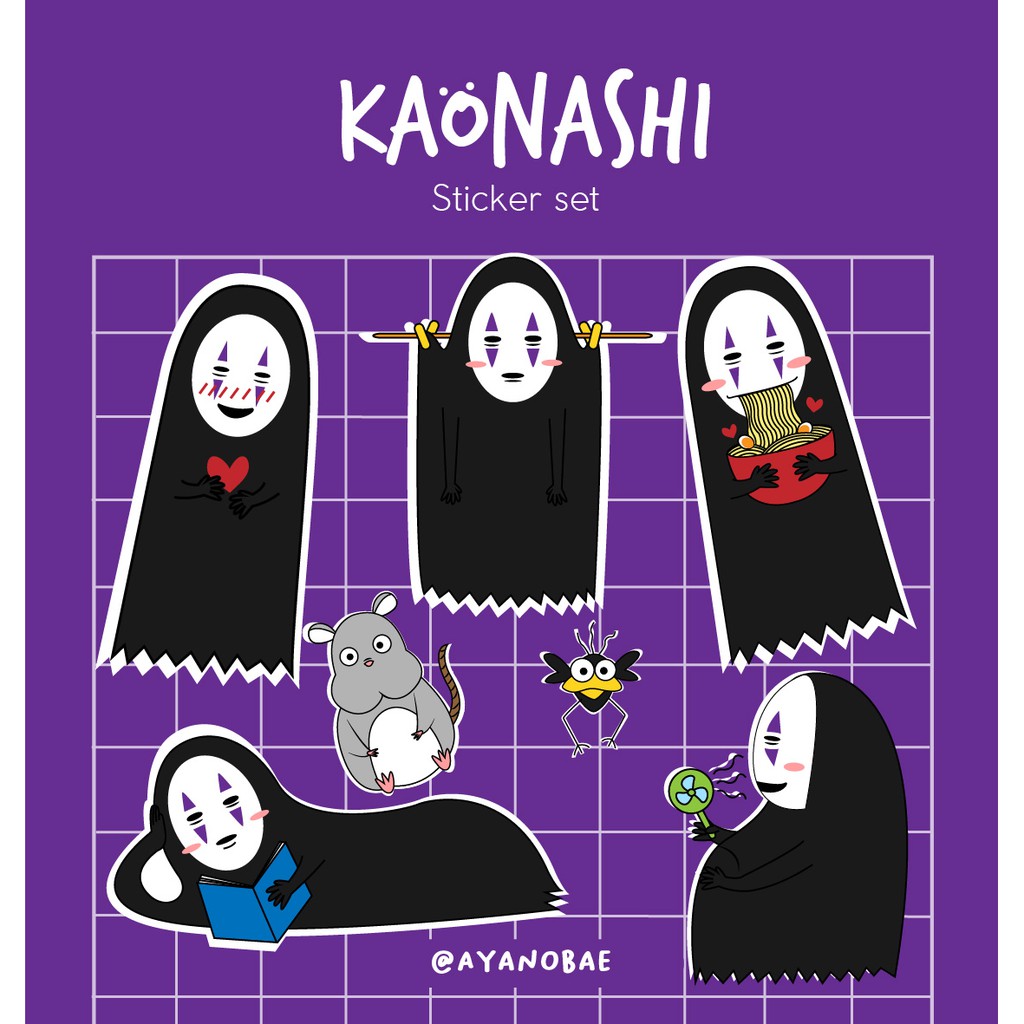

KAONASHI STICKER| GHIBLI STICKER| CUTE JAPANESE STICKER