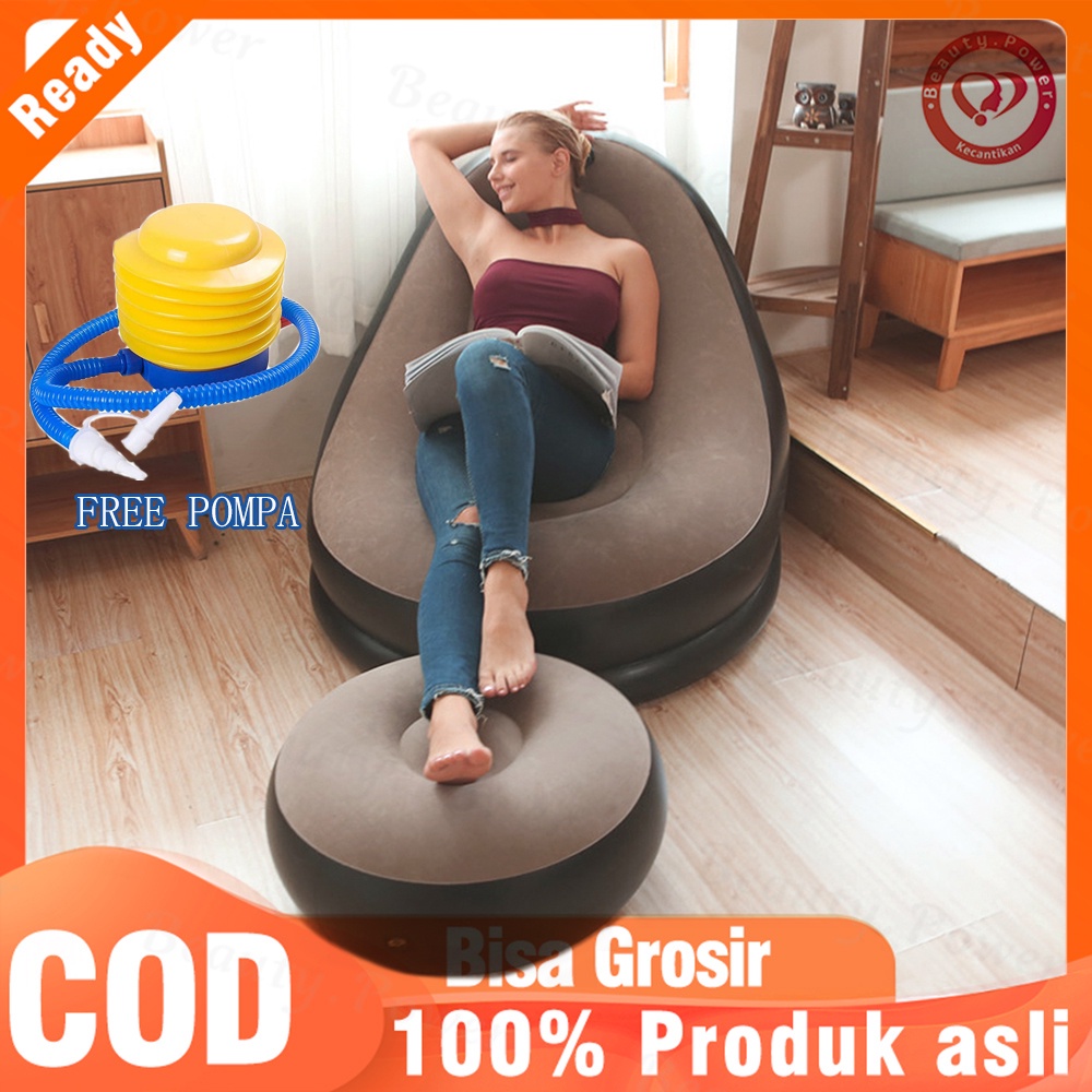 Sofa Santai Angin Intime/ Kursi Santai Dengan Sandaran Kaki ( FREE POMPA )