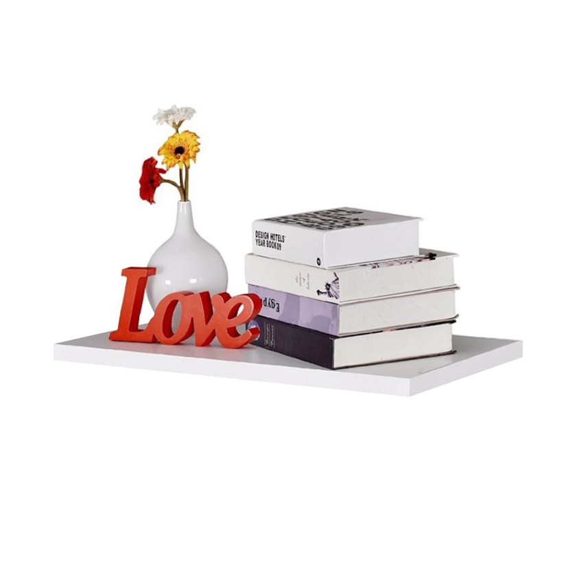Dections Ambalan 40x20 cm / Rak Dinding Minimalis / Floating Shelves - Putih