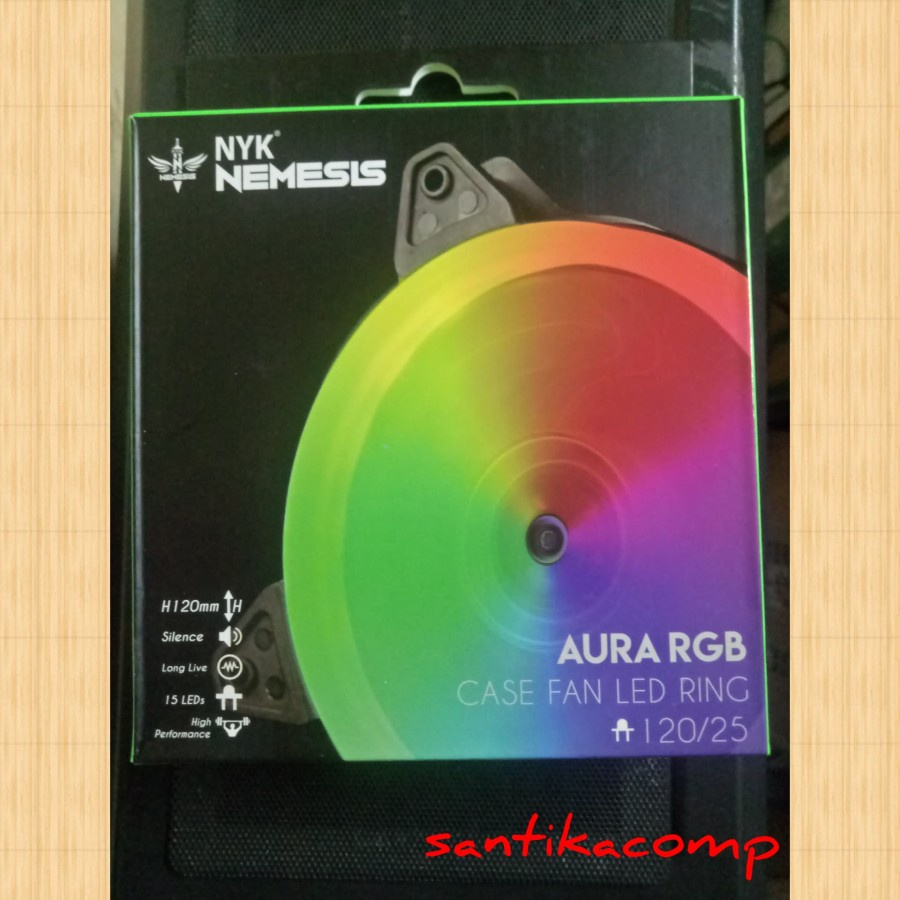 Fan Casing RGB 12cm NYK NEMESIS AURA RGB LED RING