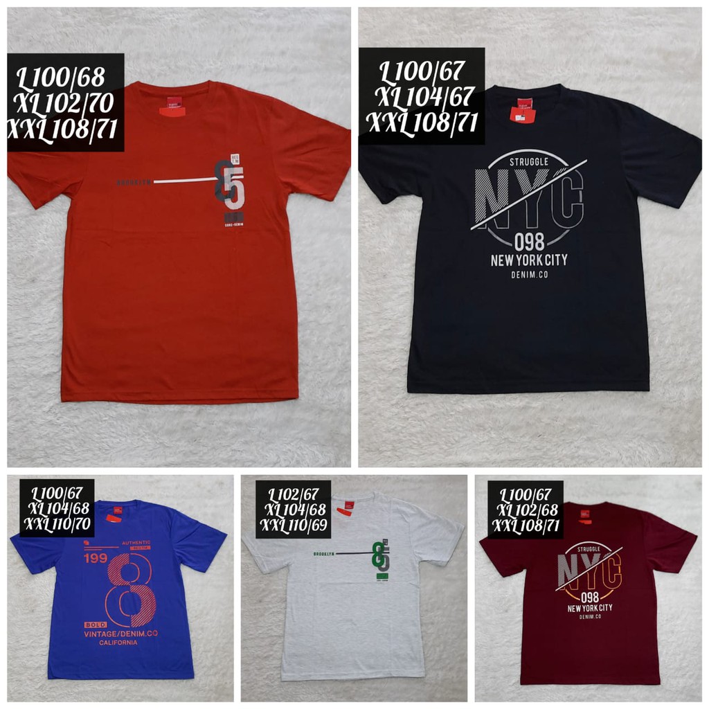 Super R Kaos Oblong Cowok / Pria Dewasa original branded Ramayana