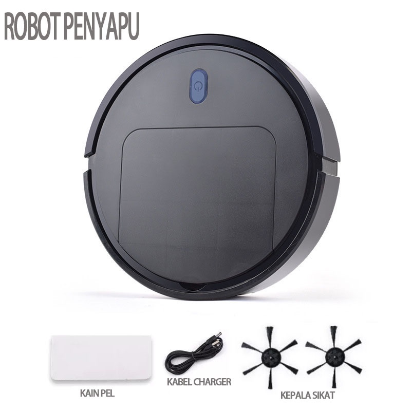 menyapu, mengepel, dan menyedot debu 3-in-1 Vacum Robot Pembersih Debu Lantai Smart Vakum Vacuum Cleaner