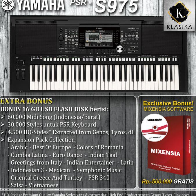 Terlaris  PSR S975 / PSRS975 / PSR-S975 / PSR S 975 Keyboard Yamaha Sale