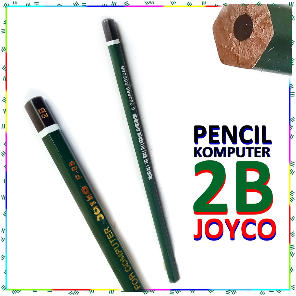 

1X [SATU BIJI] Pensil Joyko for computer p-88 kualitas super 2B hitam untuk menulis dan menggambar