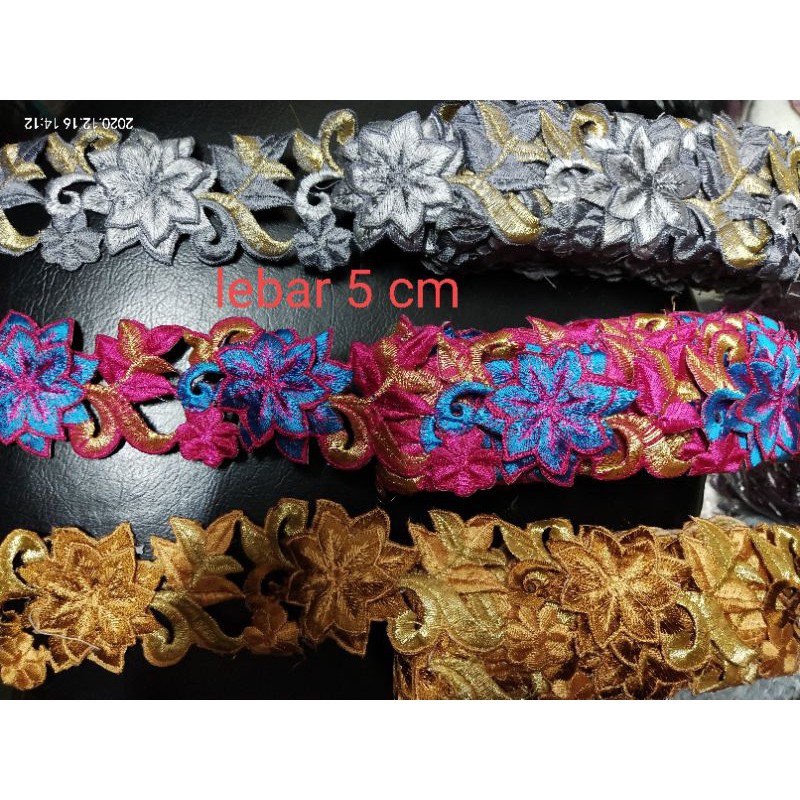 Renda bordir kembang kembang renda rajut renda kebaya renda baju renda import renda accesoris
