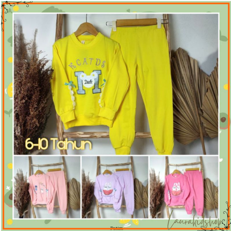 Setelan Sweater Anak Perempuan Import 6-10 Tahun Part 3