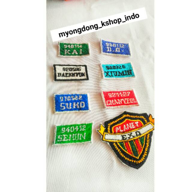 

READYSTOK name tag exo all member