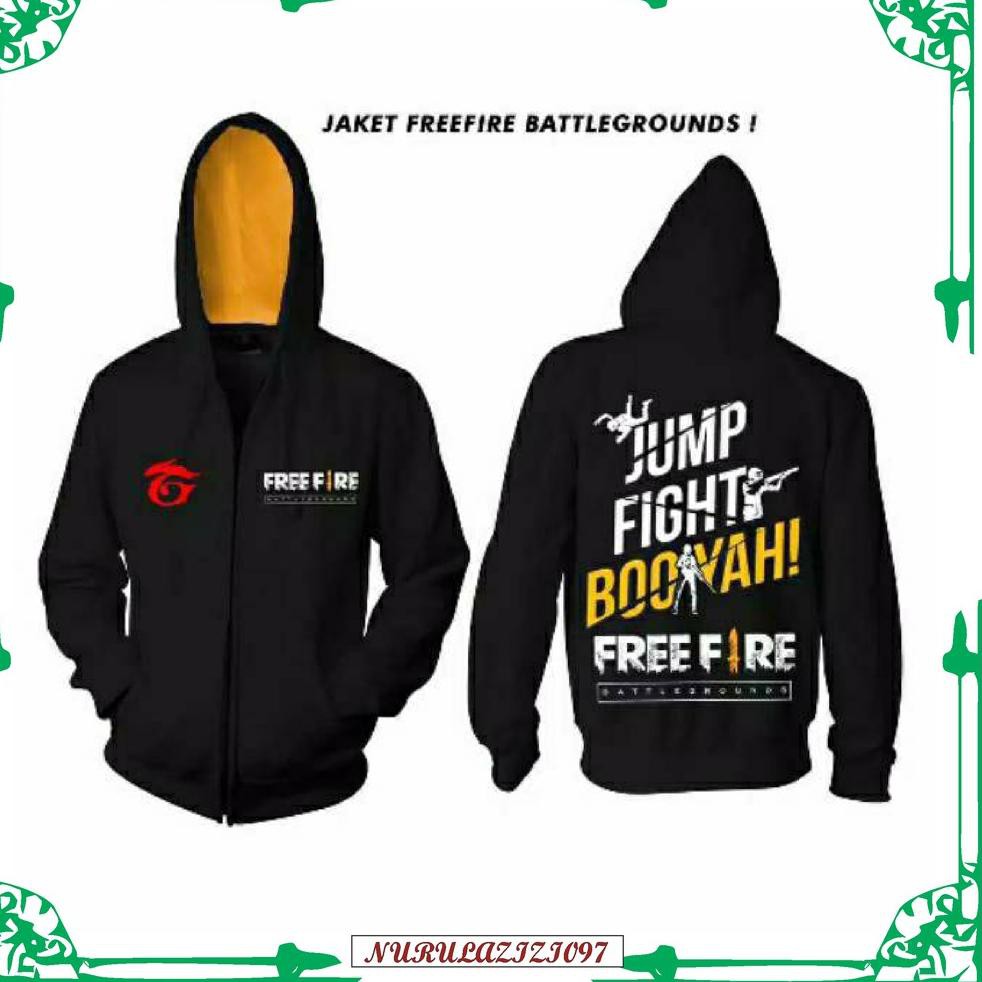 Jaket Free Fire Booyah Hoodie Anak Dewasa S M L Xl Xxl Kode 1591 Shopee Indonesia