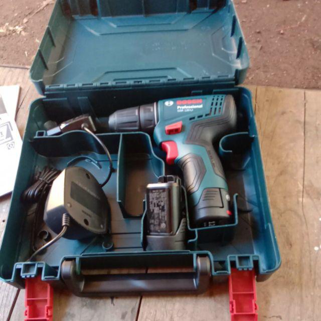 Bosch GSR 120 LI Cordless Drill / Bor Baterai | Shopee