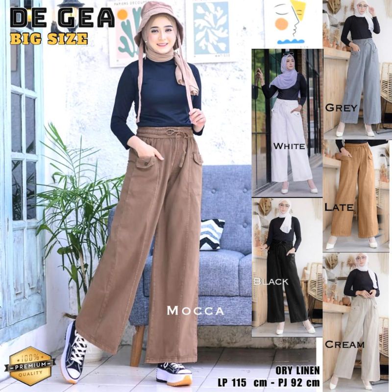 De Gea Kulot Wanita Linen Korean Pant Premium Products