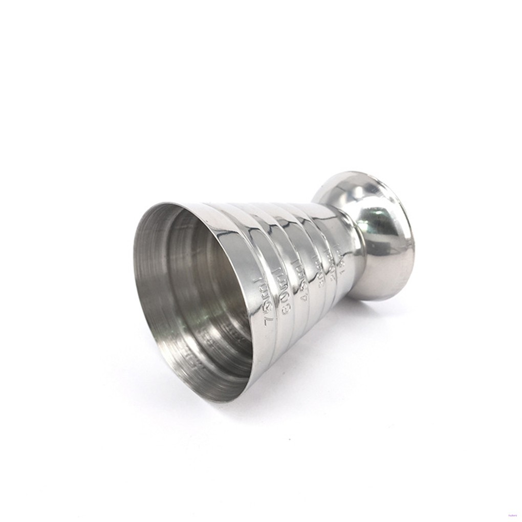 Gelas Shaker Cocktailwine Bahan Stainless Steel Kapasitas 75ml Dengan Skala Ukur Untuk Pubbar