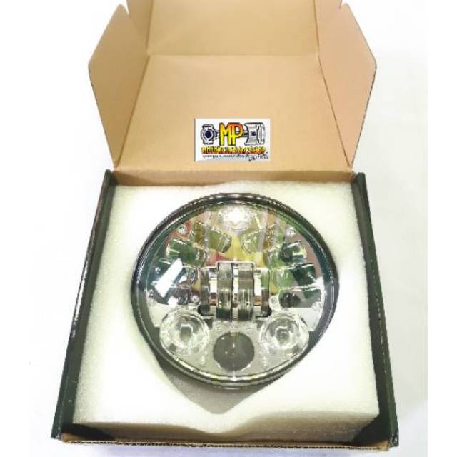 LAMPU DAYMAKER 16 SISI LED 5,75 INCHI CROM