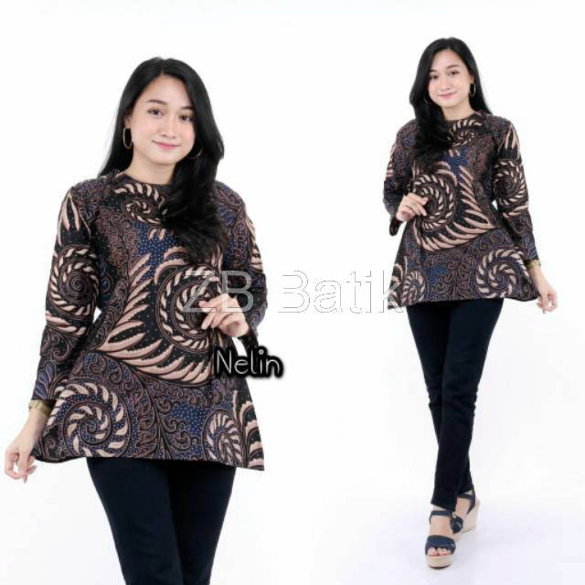 Batik Dolby Dolbi Dobby Doby Tenun Sutra Tulis Katun ATBM Baron ATASAN BATIK WANITA sogan