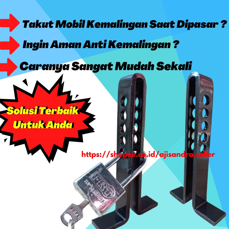 Kunci Pedal Pengunci Kopling kunci Gembok Kopling mobil Pengaman Mobil Pedal Kopling Anti Maling Kunci Ganda Mobil Pengaman