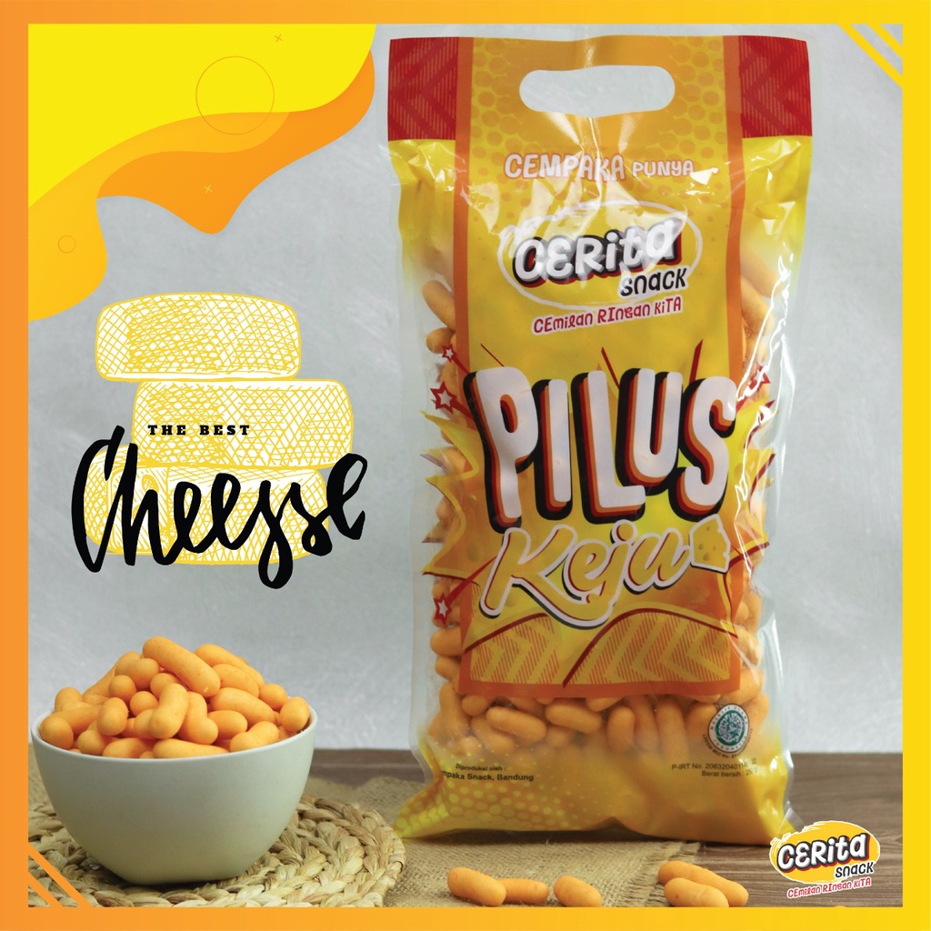 

Cemilan Ringan Murah Cerita Snack Pilus kaktus Keju 250 Gr