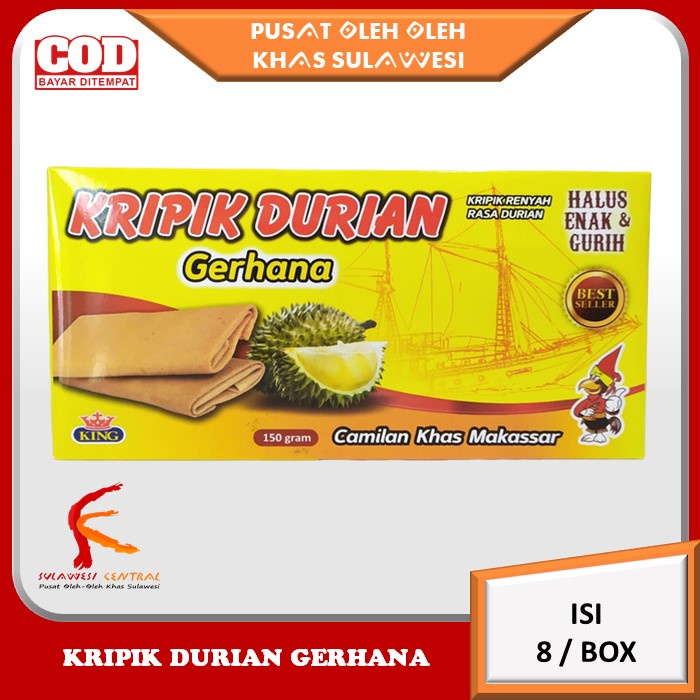 Jual Kripik Durian Gerhana Khas Sulawesi 150 Gr Shopee Indonesia