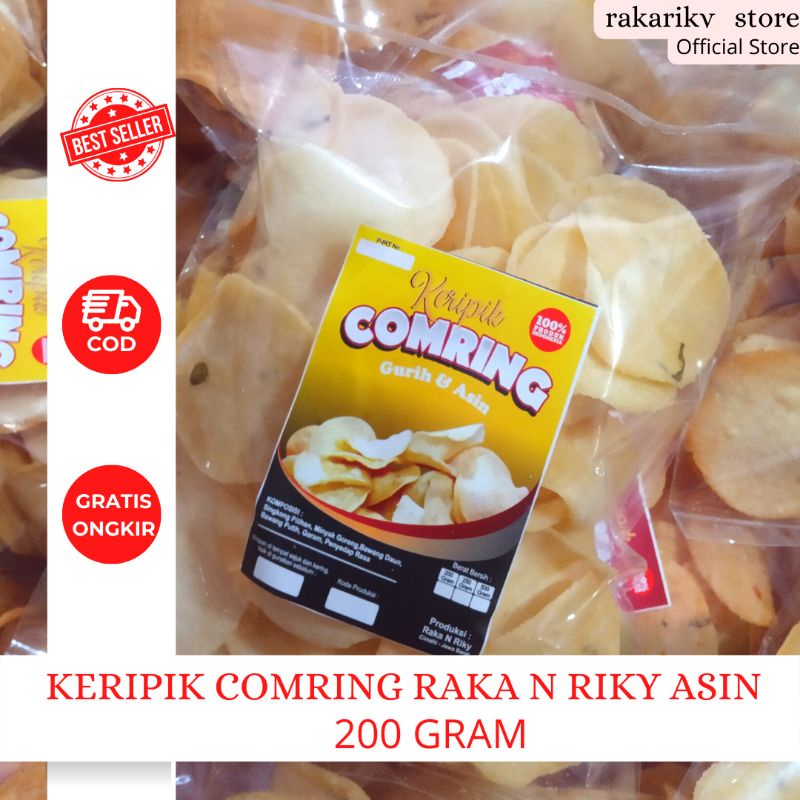 

[200 GR] KERIPIK COMRING RAKA N RIKY ASIN