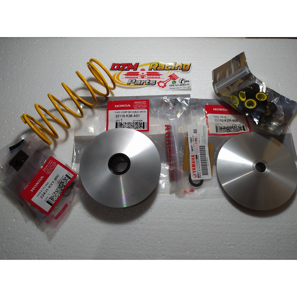 Redline paket kengkap Pulley Rumah Roller vario 125 150 pcx cbu Dzm racing