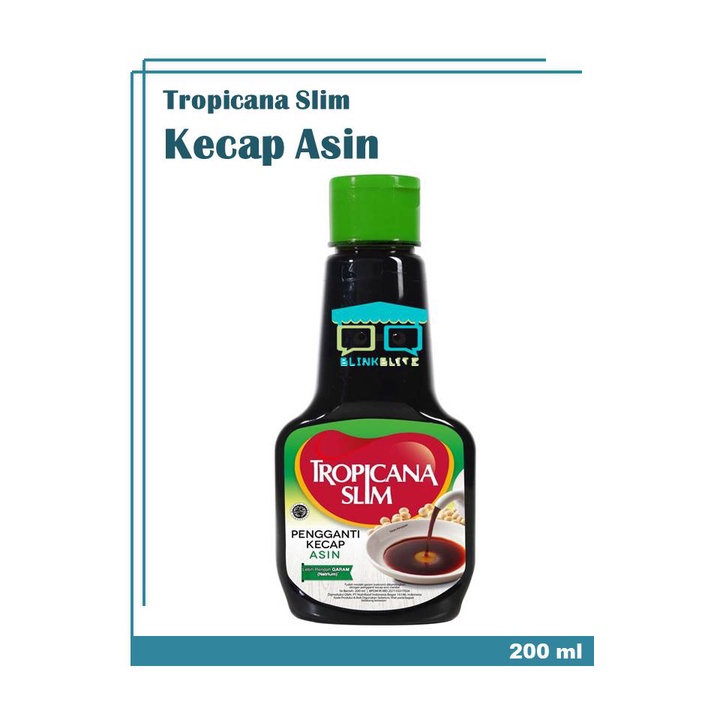 Tropicana Slim Kecap Asin 200 ml Diet Keto Less Garam