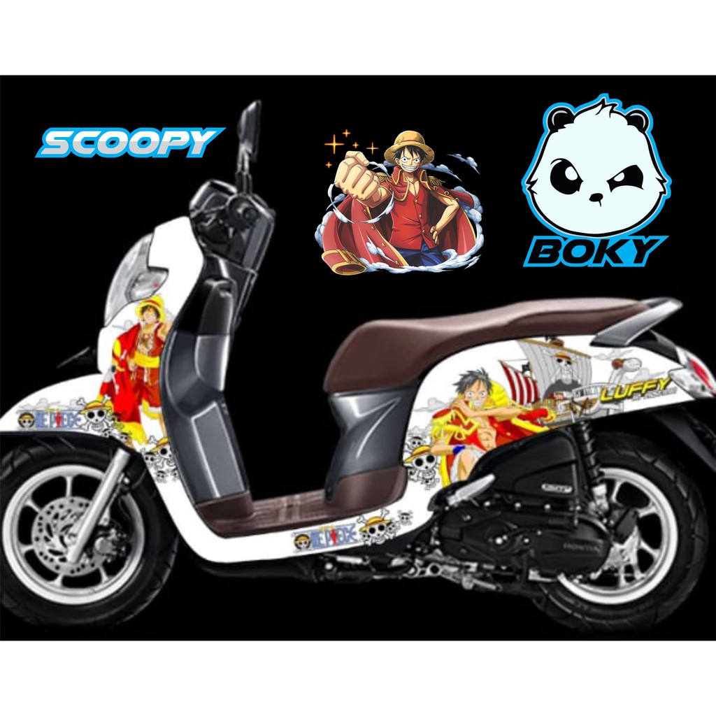 Decal Scoopy One Piece Luffy