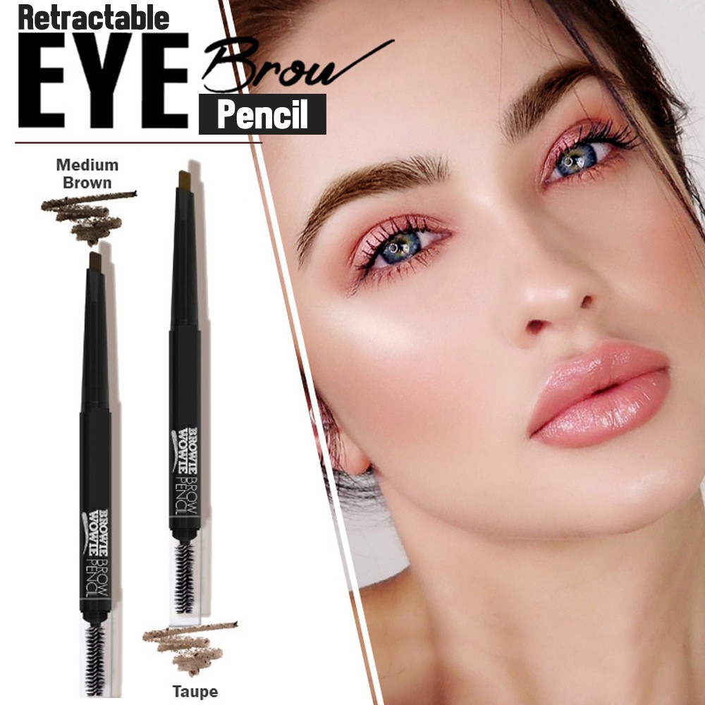 RETRACTABLE EYEBROW PENCIL BROW PENSIL ALIS TAHAN AIR