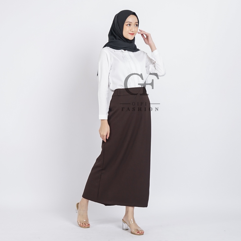 ROK KERJA WANITA / /ROK FORMAL/ ROK REMPEL KERJA / ROK SPAN KERJA / ROK PANJANG POLOS / ROK KANTOR