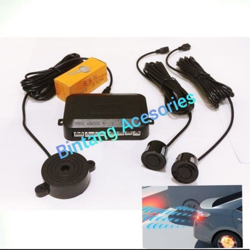 Sensor parkir belakang mundur 2 titik mobil Calya/sigra
