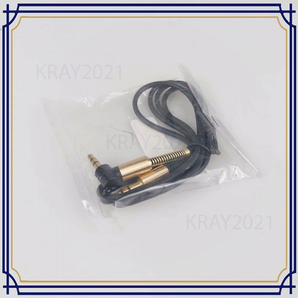 Kabel AUX Audio 3.5mm Male to 3.5mm Male HiFi L Shape - CB317