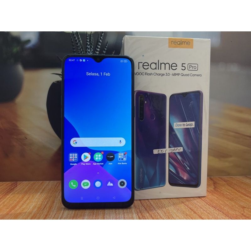 Realme 5 Pro 4/128 Mulus Lengkap Noken Hp Second Hanphone Second Secen Seken Murah