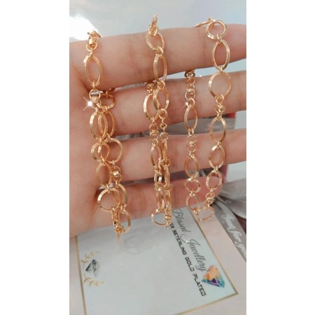 GELANG NORI VARIASI PERAK ASLI 925 LAPIS EMAS