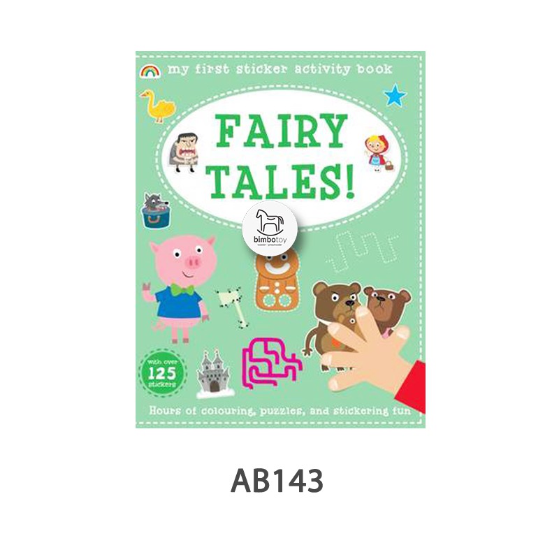 Bimbozone - Buku Aktifitas Import Anak - AB143 - My First Sticker Book Fairy Tales