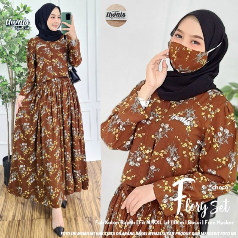 Flory Set By Uwais Hijab Clothing
