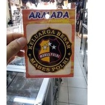 stiker polri | stiker kaca mabes polri | Stiker PVC mabes polri dasar hitam | Stiker PVC mabes polri