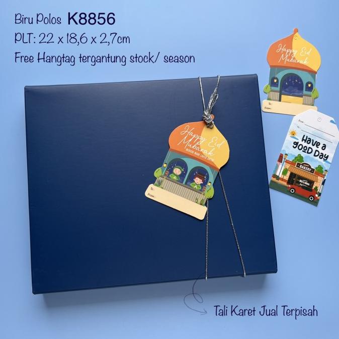 

Kotak Aja BIRU Polos K33/K25/K8856 Nastar,Lapis,Muat Mika Sekat 20/30 mooncak37 dijamin