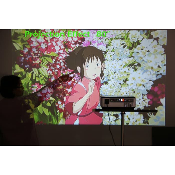 Projector Eug 600D 960 640 HD TV tunner  1500 Lumens Free mini tripod