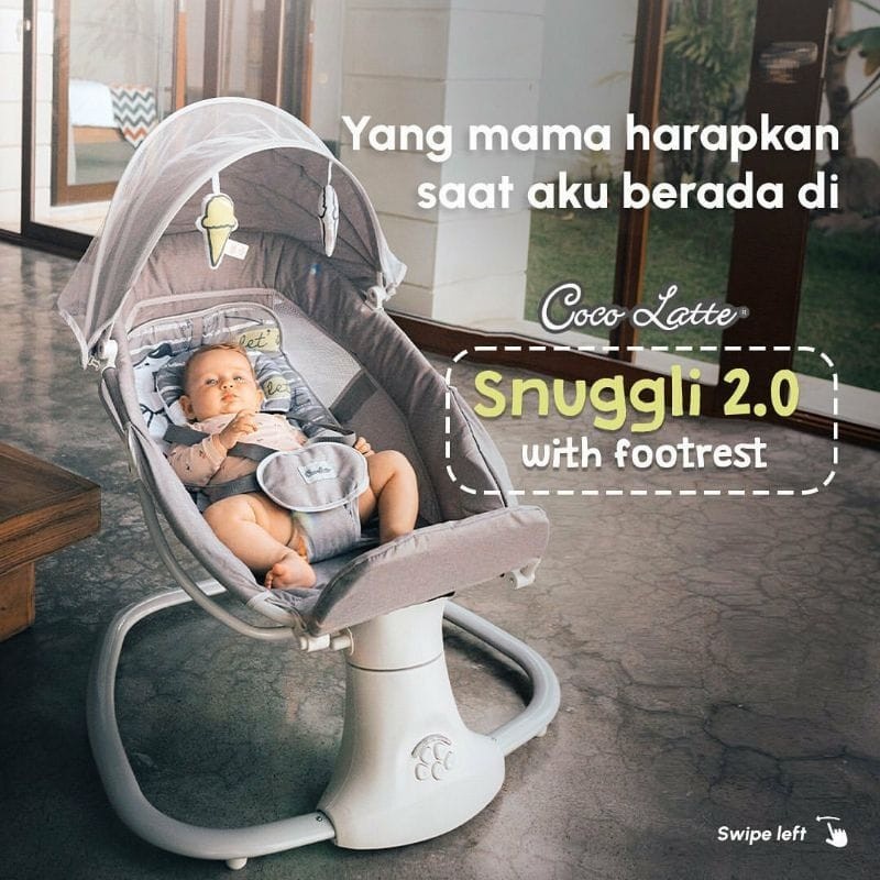 Makassar ! Cocolatte Snuggli 2.0 Premier Tom &amp; Jerry Swing Ayunan Bayi Elektrik / Bouncer Swing