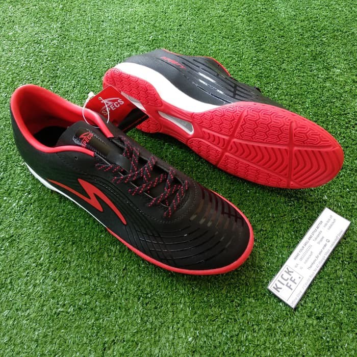 Specs Accelerator Infinity 19 IN (Sepatu Futsal) - Black/Red