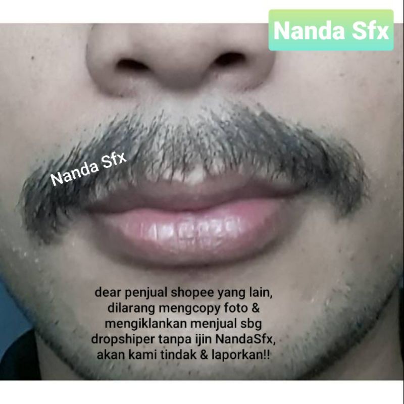 Jual Kumis Palsu - KUMIS BEREKOR, dgn kasa import 100%samar dikulit ...