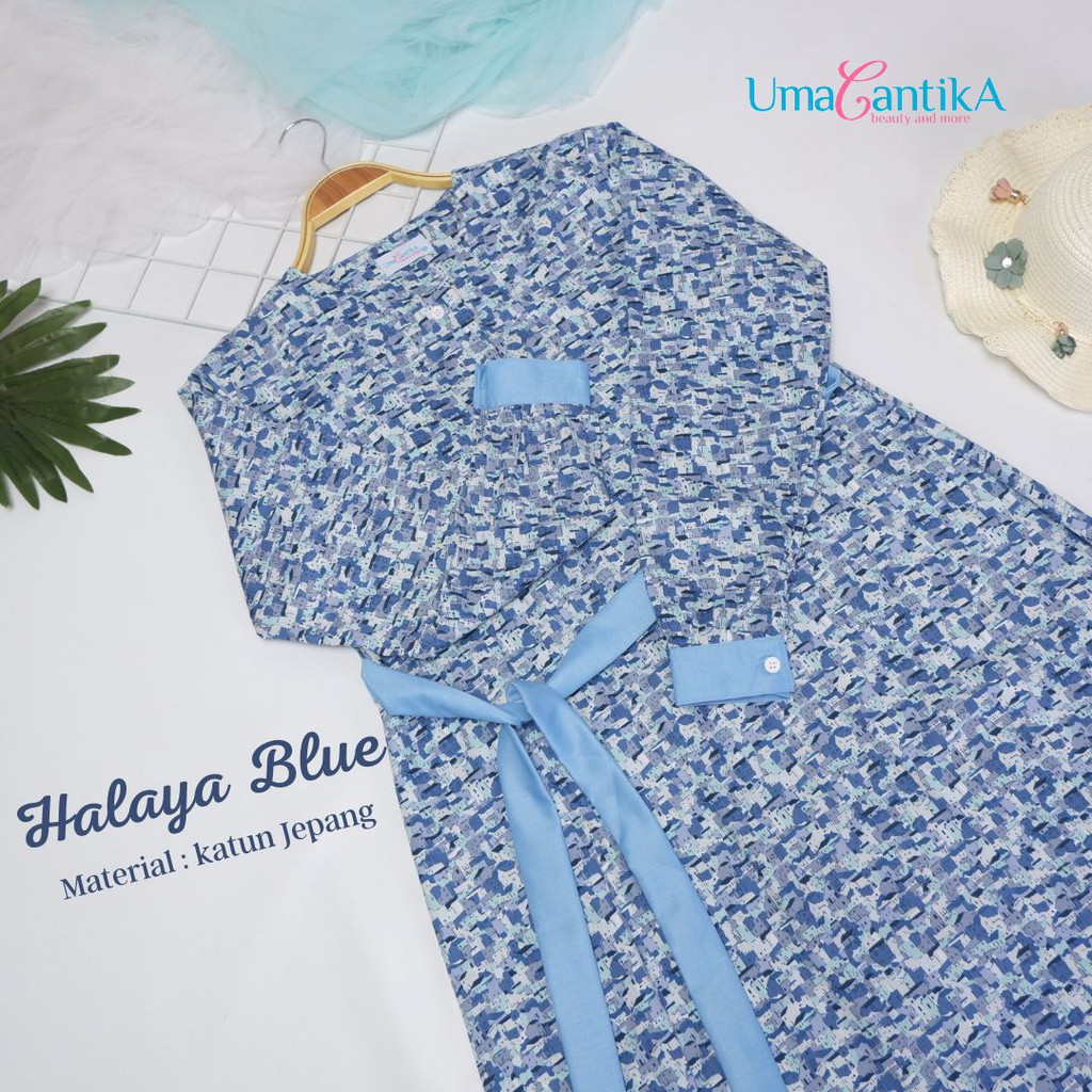 Homedress Umacantika Juli 2021 Halaya Blue