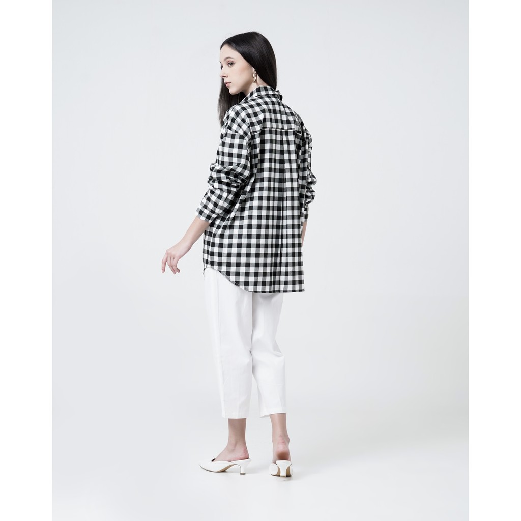 This Is April  Oleya Top Atasan Kemeja Wanita Black-2