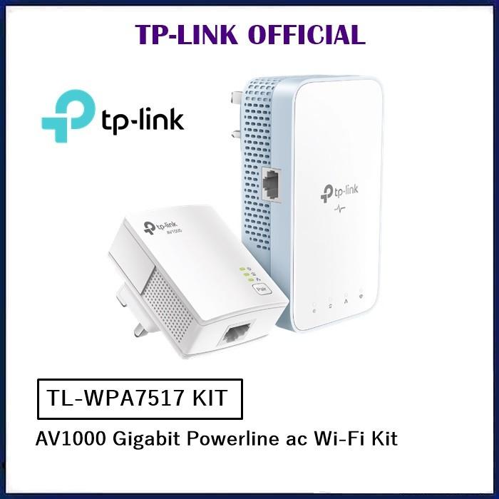Nay / Tp-Link Wpa7517 Tl-Wpa7517 Kit Tplink Av1000 Gigabit Powerline Ac Wifi Kualitas Terbaik