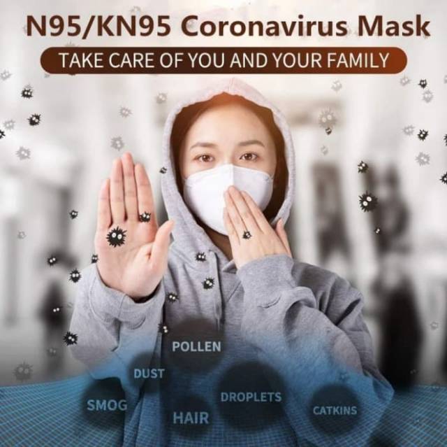 MASKER RESPIRATOR KN95 ANTI CORONA