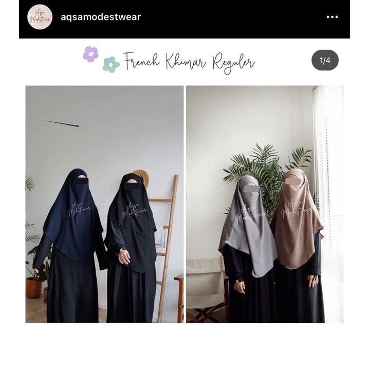 french khimar/ FK Aqsamodestwear reg coffee milk