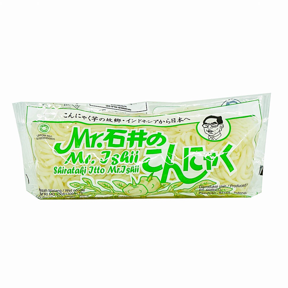 Mr Ishii Mie Shirataki Hijau Diet Keto 200gr – Mie Basah