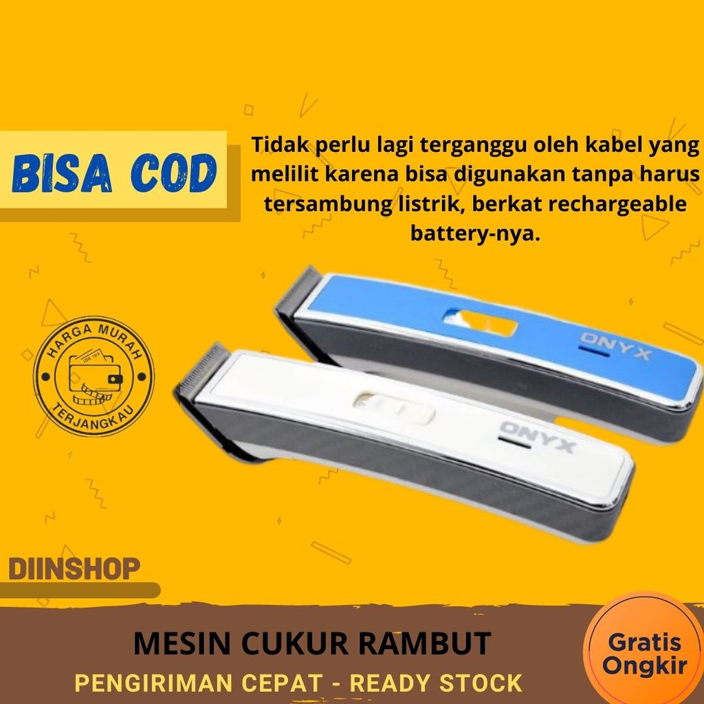 Alat Cukur Rambut Mesin Cukur Trimmer Shaver Hair Clipper Alat Potong Rambut Onyx Ox-217 Murah M291