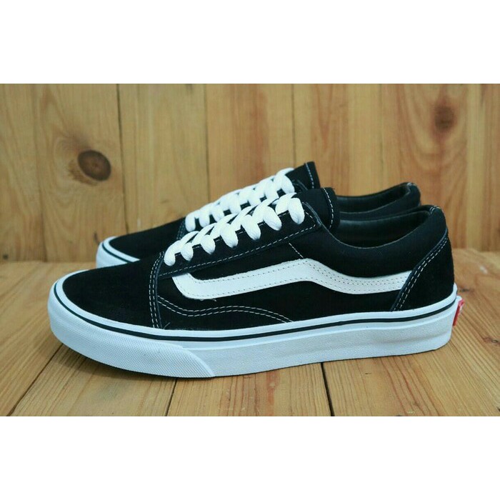 Sepatu Vans Old skool Black white Premium