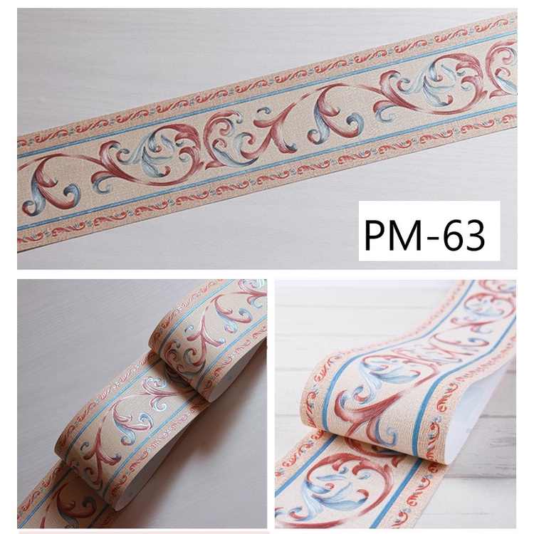 Reliza Wall Border 10cm x 5meter Premium Timbul tebal High Quality LDR Stiker Dinding PM63