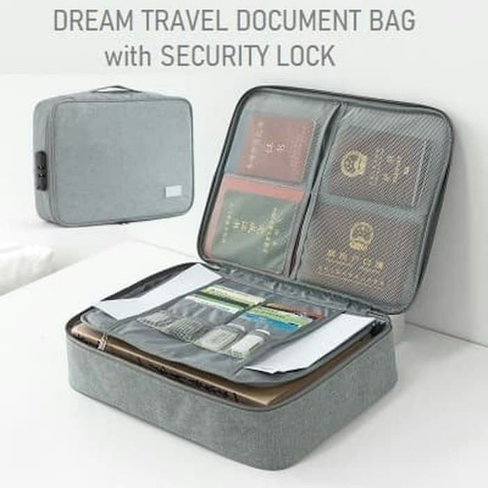 Tas Penyimpanan Sertifikat / Tas Koper Dokumen / Tas Serbaguna / Document Storage Bag