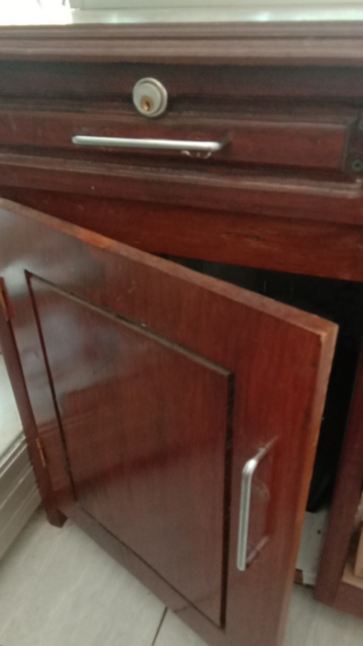 Handle Tarikan Laci Lemari Minimalis Chrome Hitam 318