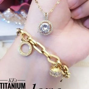 TiTanium set gelang kalung E58